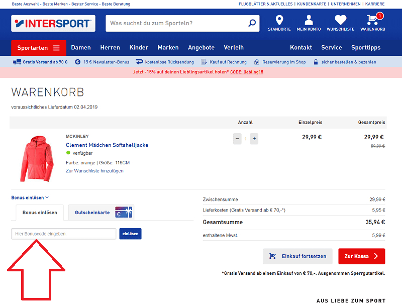INTERSPORT Gutschein ⇒ 20 Rabatt, August 2019 Preisjäger