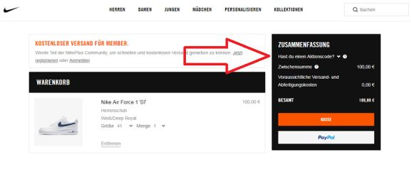 Humorístico autobiografía intermitente Nike Store Gutschein ➡️ 25% Rabatt - Dezember 2022 | Preisjäger