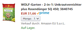 Wolf Garten 2 In 1 Unkrautvernichter Plus Rasendunger Fur 450m