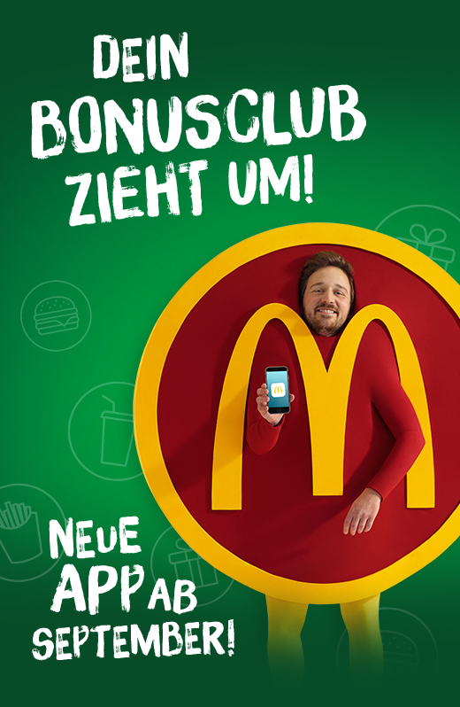 Info: my McDonalds APP Bonusclub wird durch neue App ersetzt