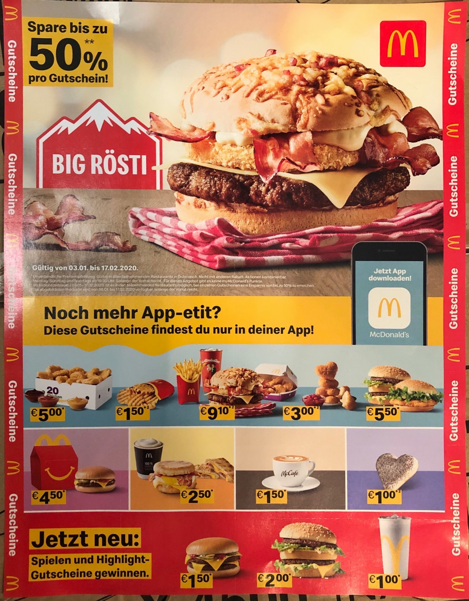 McDonald's Gutscheinheft (03.01-17.02.2020) - Preisjäger