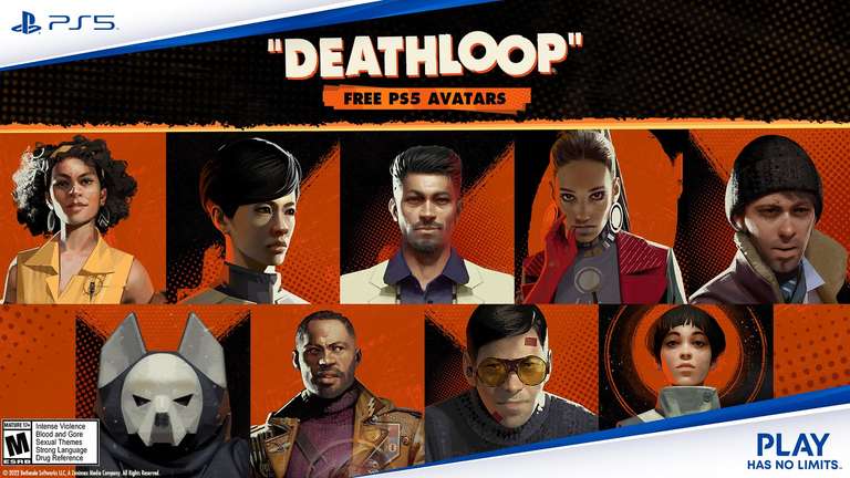 "Deathloop-Avatare für PS5" über Einlösecode (1 Million Codes)