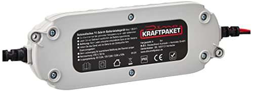 Dino KRAFTPAKET 4A-6V/12V intelligentes und automatisches Batterieladegerät