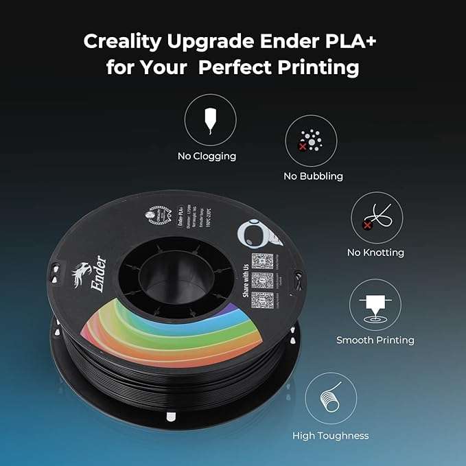 10kg Creality Ender-PLA Pro (PLA+) Filament (Rainbow) + SUNLU S2 Filament Trockner