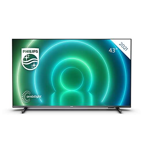 Philips TV 43PUS7906 43 Zoll 4K UHD LED Android TV mit Ambilight