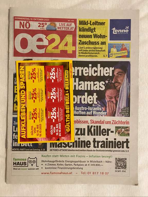 Pickerljagd - OE24-Zeitung