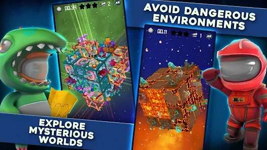 "QB Planets" (Android / iOS) gratis im Google PlayStore oder Apple AppStore - ohne Werbung / ohne InApp-Käufe -