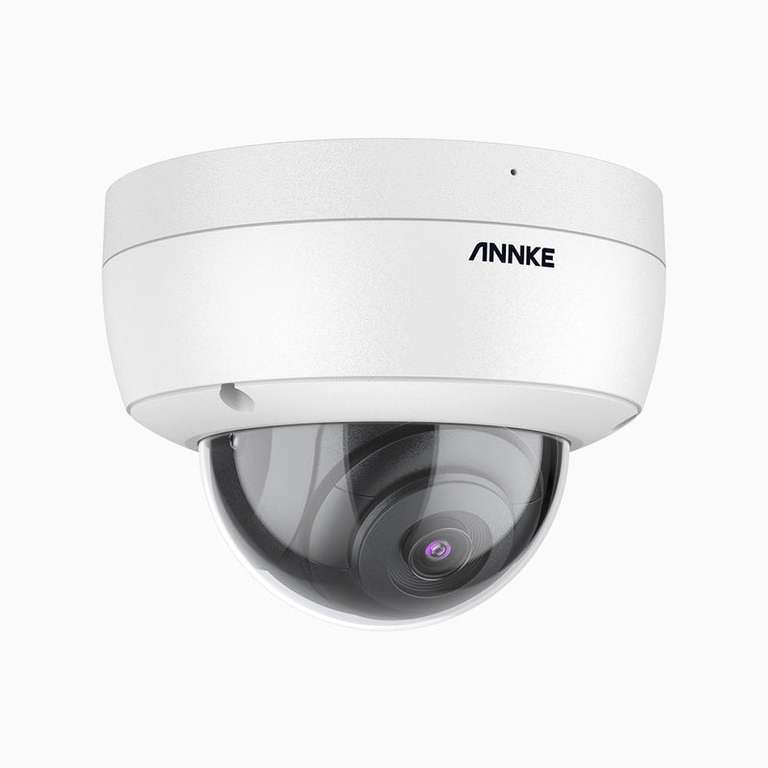 Annke VC500 3K IK10 Vandalensichere PoE Außen-Überwachungskamera mit 3072x1728 Auflösung, Farbnachtsicht, Mikrofon und SD-Kartensteckplatz,
