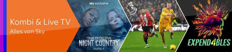 Sky X Kombi: Komplettpaket aus Fiction, Sport & Live TV um 17,99€/Monat