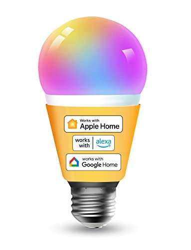 Refoss Smart WLAN E27 RGBWW Glühbirne mit Apple HomeKit, Alexa & Google Unterstützung
