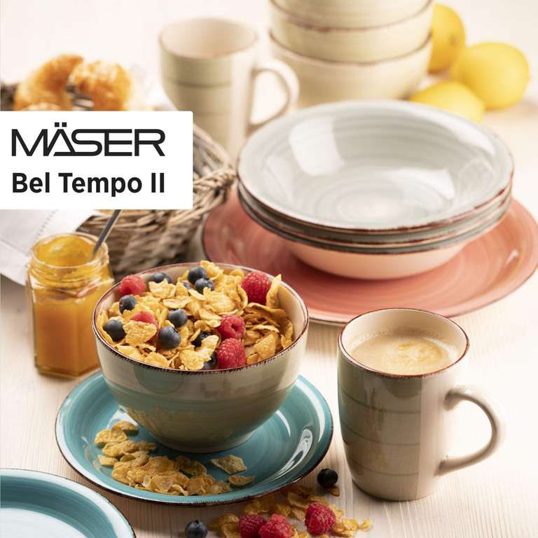 MÄSER 931765 Bel Tempo II Frühstück-Service für 6 Personen