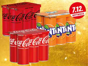 50% auf 6er Tray Cola, Cola Zero oder Fanta Dosen!