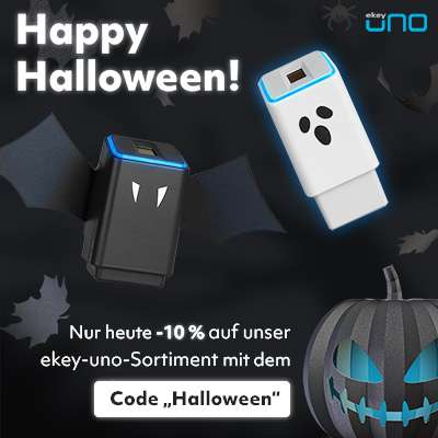 [Halloween Aktion] -10% auf das ekey uno Fingerprint-Sortiment