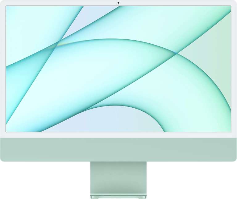 Apple iMac 24" (Apple M1 Chip - 8‑Core CPU - 8‑Core GPU, 8 GB RAM, 256 GB, 2021) - grün oder blau