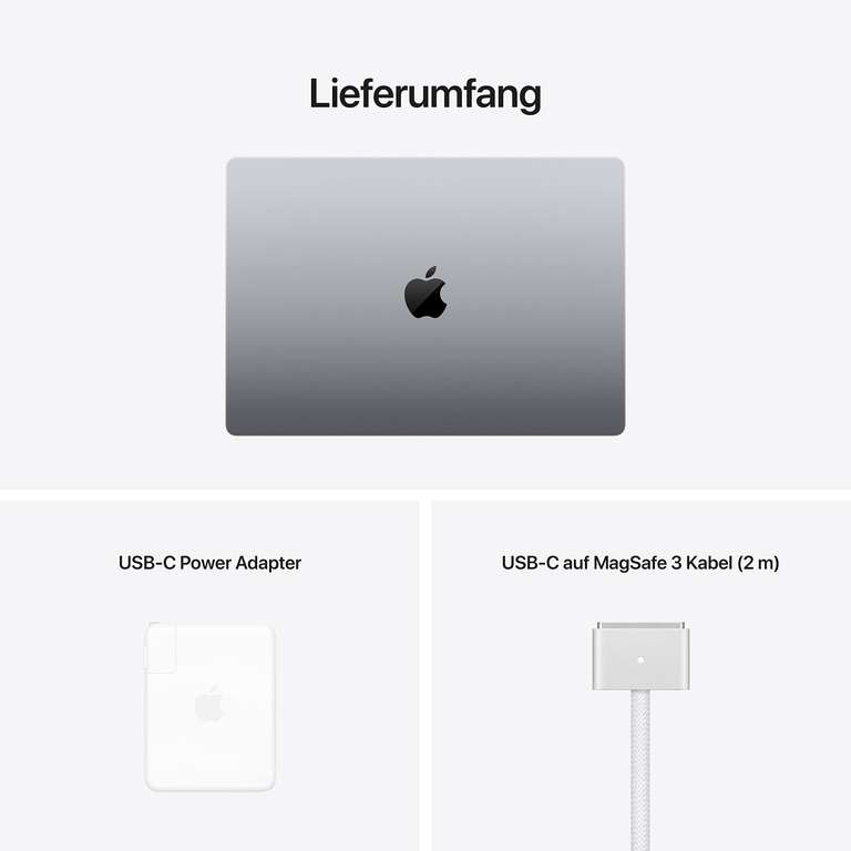 2021 Apple MacBook Pro (16", 120hz, M1 Max Chip mit 10‑Core CPU und 32‑Core GPU, 32 GB RAM, 1 TB SSD) - Space Grau (WHD: wie neu)