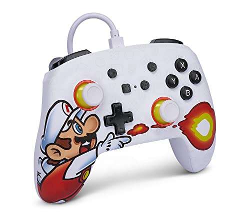 PowerA Enhanced Nintendo Switch Kabelgebundener Controller Fireball Mario