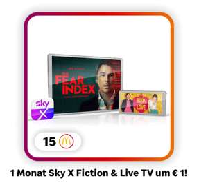 1 Monat Sky X Fiction & Live TV um 1,- (für 15 M Punkte)