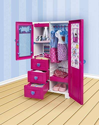 Nancy - Kleiderschrank mit Licht und Aufhänger