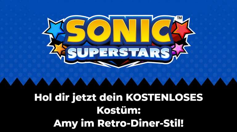 "SONIC SUPERSTARS - Kostüm: Amy im Retro-Diner-Stil" (XBOX / PlayStation / PC / Nintendo Switch)