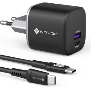 NOVOO 67W USB C Ladegerät GaN Ⅲ mit 100W USB C Kabel