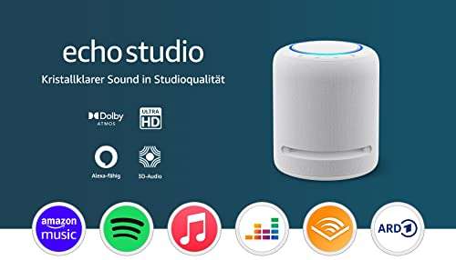Amazon Echo Studio, weiß od. schwarz