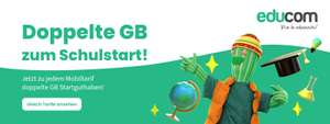 Educom: Doppelte GB im 1. Monat bei Mobiltarifen zum Schulstart + 10€ Invite-Bonus