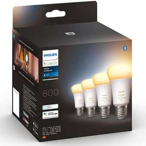 4x Philips Hue White Ambiance 800 LED-Bulb E27 6W