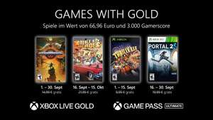 Games with Gold im September 22: Gods Will Fall, Double Kick Heroes, Thrillville und Portal 2