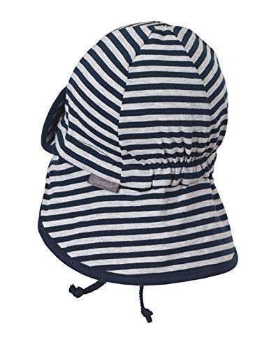 Sterntaler Baby-Kappe für Jungen mit Nackenschutz in 43 - 53