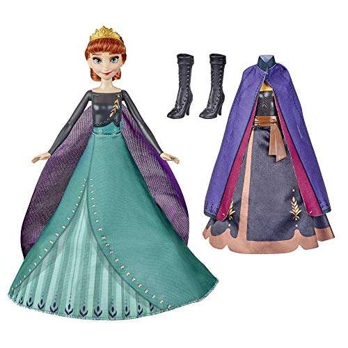 Disneys Die Eiskönigin 2 Annas königliche Verwandlung, Modepuppe mit 2 Outfits und 2 Frisuren