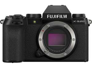 FUJIFILM X-S20 Systemkamera Gehäuse, 26.1MP APS-C, 6.2K30p Video, 8-30 Bilder/Sek., 2.36 Mio. OLED EVF, 3 Zoll Touch LCD
