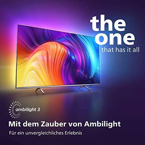 Philips 43PUS8507/12 108 cm (43 Zoll) Fernseher (4K UHD, HDR10+, 60 Hz, Dolby Vision & Atmos, 3-seitiges Ambilight) [2022]
