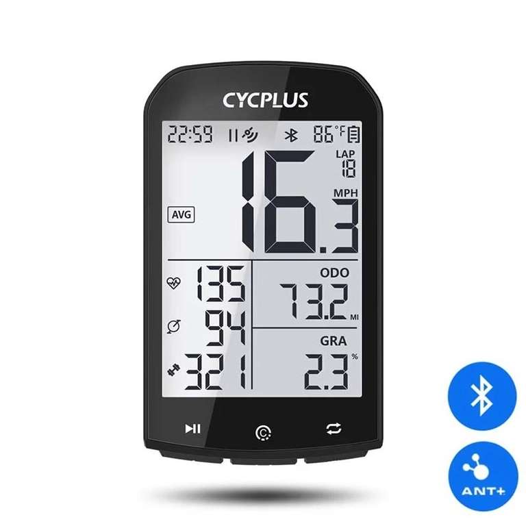 CYCPLUS M1 GPS Bluetooth Fahrradcomputer