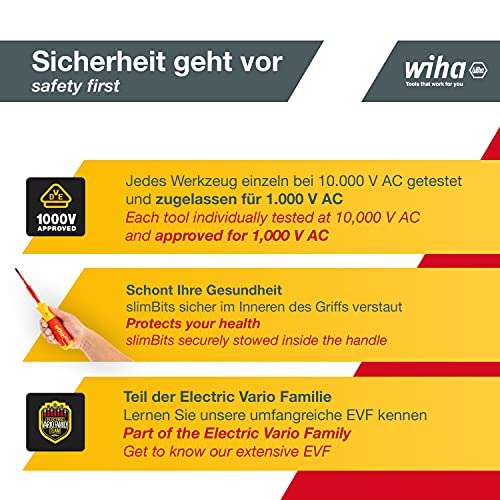 Wiha 2831 09 021 LiftUp electric Magazin-Schraubendrehersatz, 1/4", 7-tlg