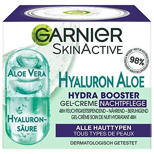 Garnier Hyaluron - Booster Gel-Creme ml Aloe Preisjäger 50 Nachtpflege Hydra