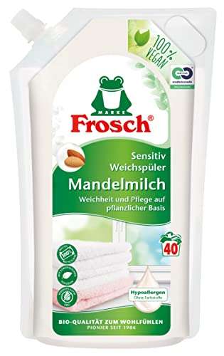 Frosch Mandelmilch Sensitiv-Weichspüler, 1L - 40WL
