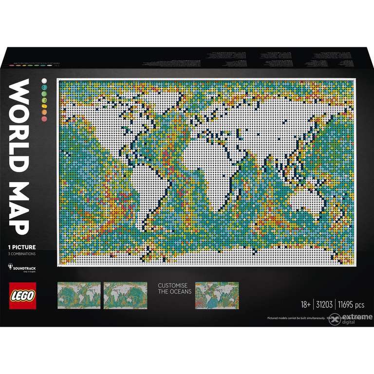 LEGO ART 31203 Weltkarte (11695 Teile)