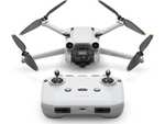 DJI Drohne Mini 3 Pro mit Fernsteuerung, 4K/60fps Video, 48 MP, 34 min Flugzeit, Hindernisvermeidung, autom. Rückkehr