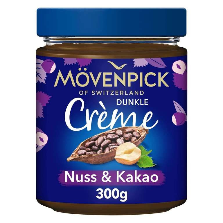 Mövenpick Haselnuss Crème "Nuss & Milch", "Nuss & Kakao" oder "Nuss-Nougat", 300g