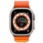Apple Watch Ultra mit Alpine Loop Medium orange