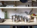 KitchenAid Edelstahl-Topfset mit Glasdeckeln | 3-teilig (4-teilig für 83,90€)
