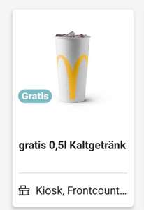 McDonald's App: gratis 0,5l Kaltgetränk (personalisiert)