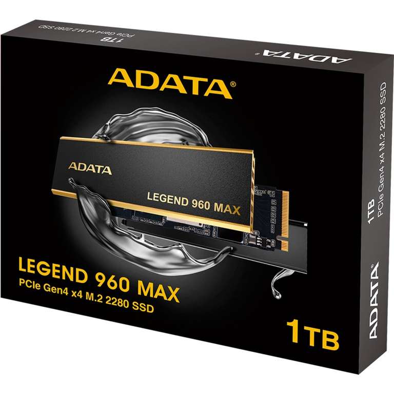 ADATA Legend 960 MAX SSD mit Kühlkörper, 1TB, M.2, NVMe