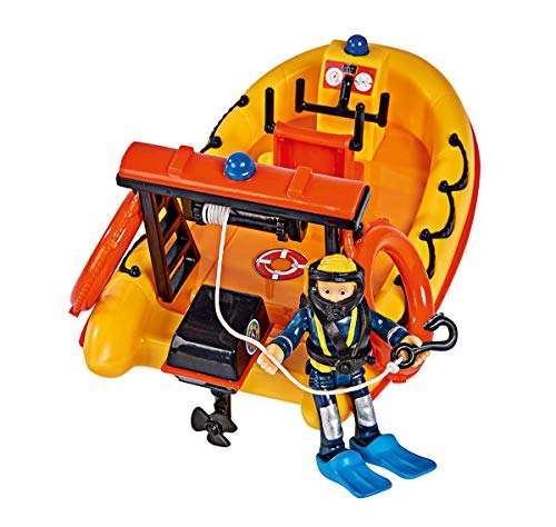 Simba Toys Feuerwehrmann Sam Neptune Boot mit Figur