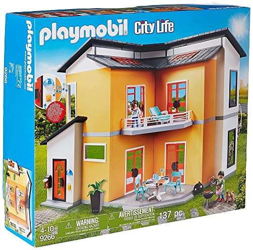 PLAYMOBIL City Life 9266 Modernes Wohnhaus, Mit Licht- und Soundeffekten