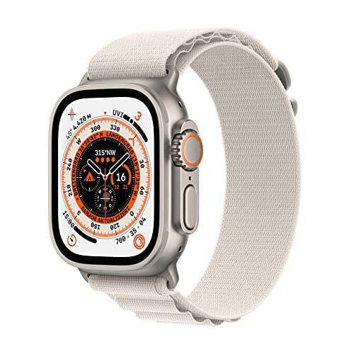 Apple Watch Ultra mit Alpine Loop Small Polarstern
