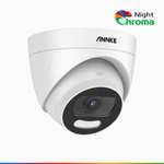 Annke NightChroma NCA500 Außen-Kamera Kabelgebunden mit 5MP, Farbnachtsicht, f/1.0 Superblende,