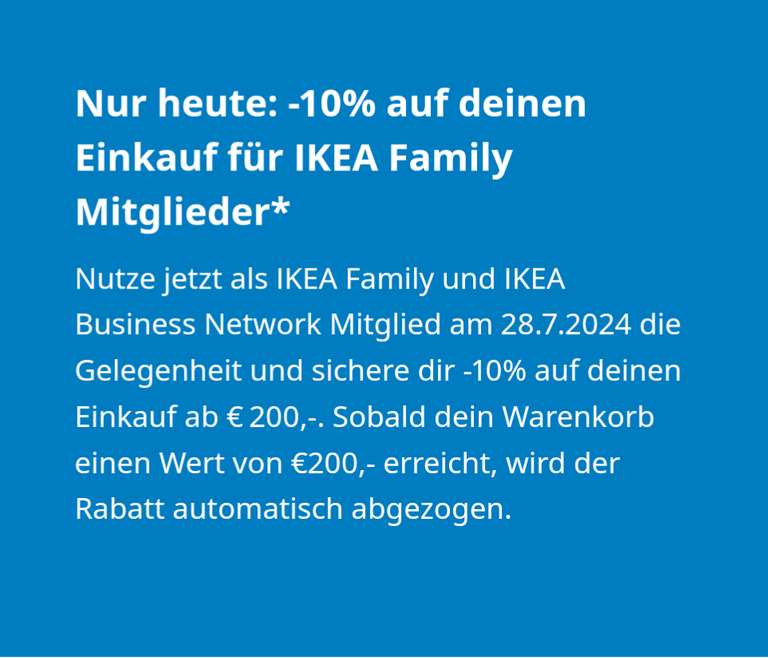 Ikea Gutschein outlet 299€