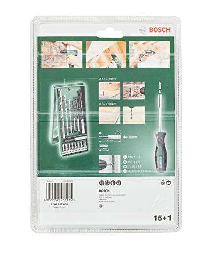 Bosch 15+1 tlg. Mini X-Line Mixed Set + Schraubendreher (für Holz und Stein)