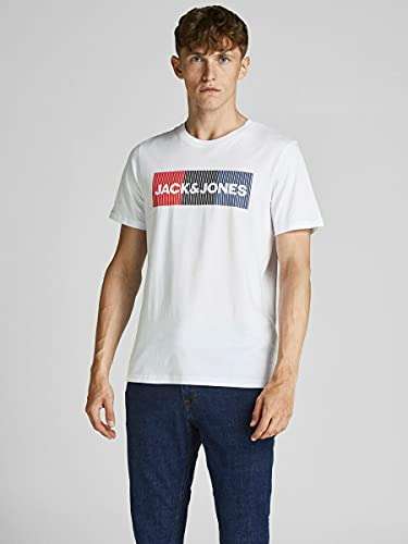 JACK & JONES Male T-Shirt 3er-Pack klassisch Logoprint / Größe XS-XXL